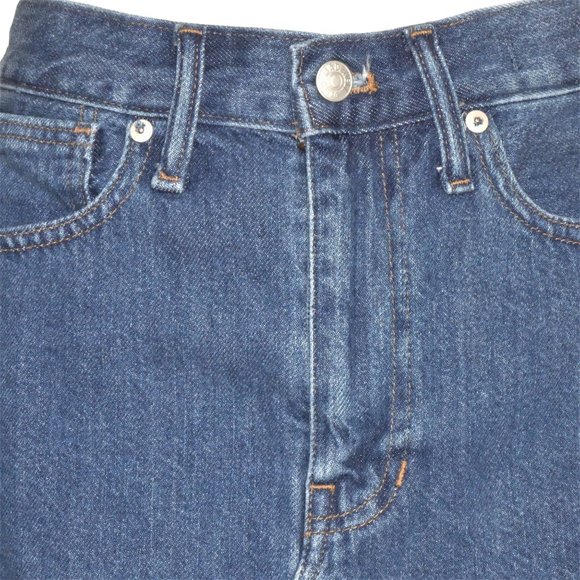Madewell Rigid Denim A-Line Mini Shirt Size 26 (NWT) - Picture 3 of 8